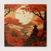 Puzzle Ukiyo-e Japon automne samouraï (Vertical)