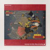Puzzle ukiyoe - Akatsuki Hoshigorō - magicien japonais - (Horizontal)