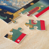 Puzzle ukiyoe - Hakata Kojorō - magicien japonais - (Côté)