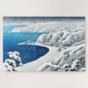 Puzzle ukiyoe [hasui] C18 Nishimikawazaka sur l'île de Sa