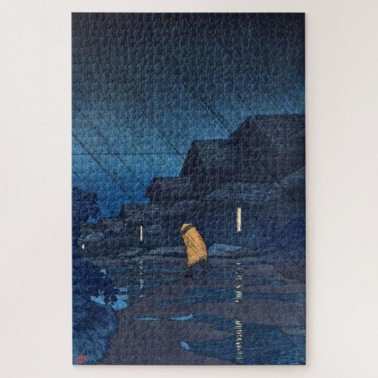 Puzzle ukiyoe [hasui] C24 Evening Shower, Teradomari (Vertical)