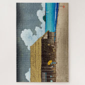 Puzzle ukiyoe [hasui] C32 Cottage balnéaire, Himi, Etchu (Vertical)