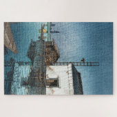 Puzzle ukiyoe - hasui - m02 - Ushibori sous la pluie -  (Horizontal)
