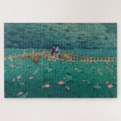 Puzzle ukiyoe - hasui - m05 - Bentenike Pond, Shiba - (Horizontal)