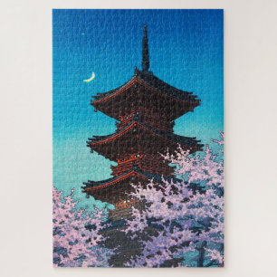 Puzzle ukiyoe - hasui - m08 - Soirée du printemps -