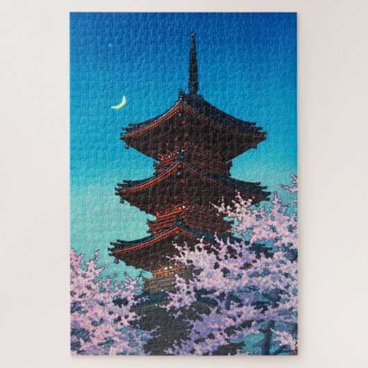 Puzzle ukiyoe - hasui - m08 - Soirée du printemps - (Vertical)