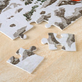 Puzzle ukiyoe - hasui - m12 - Neige au pont Shinkyo, ... (Côté)