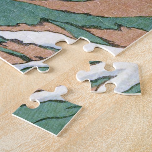 Puzzle ukiyoe hasui n21 Le mont Asahi vu du mont Hakub (Côté)