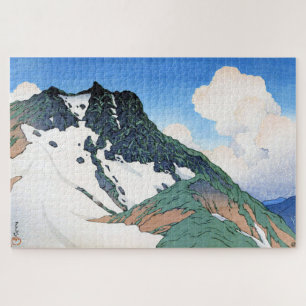 Puzzle ukiyoe hasui n21 Le mont Asahi vu du mont Hakub