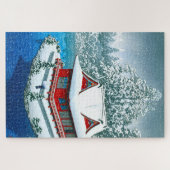 Puzzle Ukiyoe - hasui - No.26 Neige au parc Inokashira - (Horizontal)