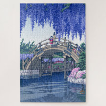 ukiyoe - hasui - No.34 Wisteria à Kameido -