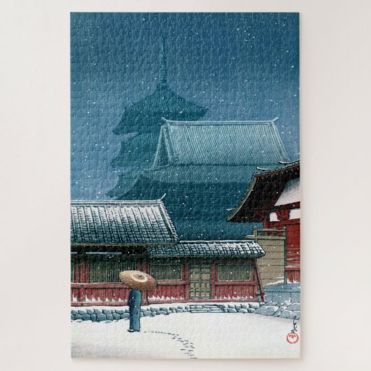 Puzzle Ukiyoe - hasui - Temple No.31 Tennoji à Osaka - (Vertical)