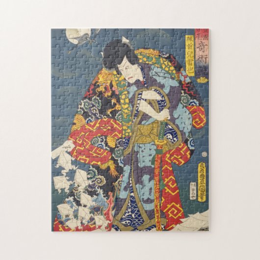 Puzzle ukiyoe - Toyokuni - No.01 Jiraiya - (Vertical)