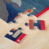 Puzzle ukiyoe - Yūfu Tsunade - magicien japonais - (Côté)