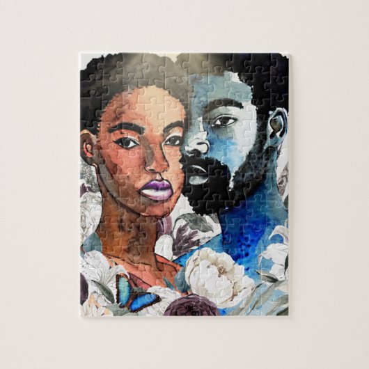 Puzzle Un : African American Couple Black Love (Vertical)
