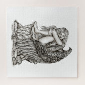 Puzzle Un ange endormi sur la pierre (Horizontal)