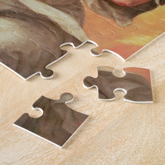 Puzzle Un ange tenant un flacon en verre (Côté)