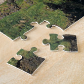 Puzzle Un arc en ciel frappe le château médiéval de Dunlu (Côté)