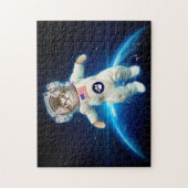 Puzzle Un astronaute de chat dans l'espace (Vertical)