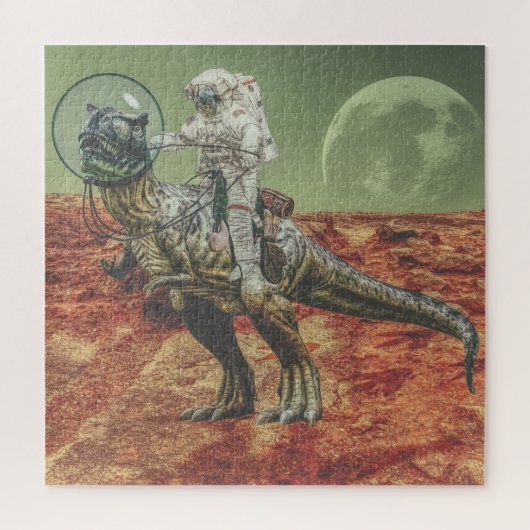 Puzzle Un Astronaute En T-Rex Sur Mars (Vertical)