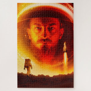 Puzzle Un astronaute isolé sur Mars Sci-Fi