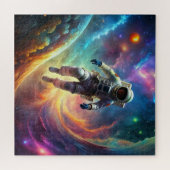 Puzzle Un astronaute suspendu dans l'espace au milieu d'u (Horizontal)