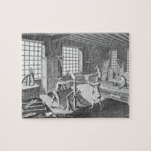 Puzzle Un atelier de ébéniste, de l'Encyclopédie