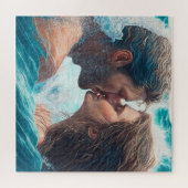 Puzzle Un baiser dans les vagues (Horizontal)
