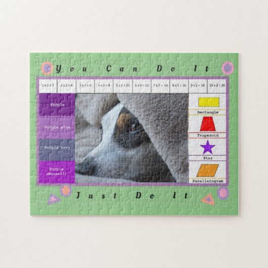 Puzzle Un beau chien amusant éducatif (Horizontal)