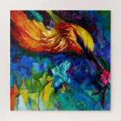 Puzzle Un Beau Colibri Peinture Média Mélange (Horizontal)