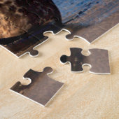 Puzzle Un bébé phoque levant sa queue (Côté)