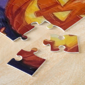 Puzzle Un berger australien à l'Halloween (Côté)