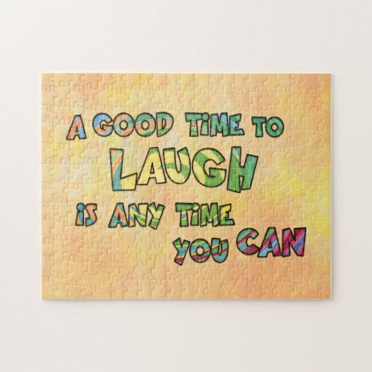 Puzzle UN BON TiME POUR RIRE C'EST ANy TiME YOU CAN (Horizontal)