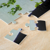 Puzzle Un bord de lac serein (Côté)
