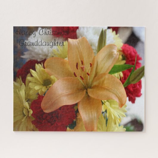 Puzzle Un cadeau de Noël pour ma petite-fille. (Horizontal)