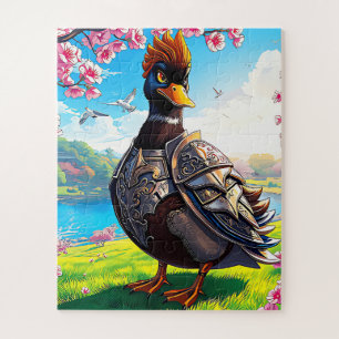Puzzle Un canard armé médiéval pour enfants