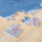 Puzzle Un caniche coule dans la neige avec le Casquette d (Côté)