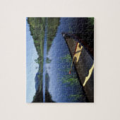 Puzzle Un canoë repose sur la rive du Little Long Pond (Vertical)