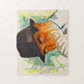 Puzzle Un casquette de Stetson allume une cigarette (Vertical)