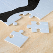 Puzzle Un casse-tête Silhouette Couple Ice Patinage (Côté)