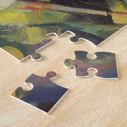 Puzzle Un cerf dans un jardin fleuri par Franz Marc, Art  (Côté)