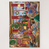 Puzzle Un chaleureux rassemblement de famille de Noël (Vertical)