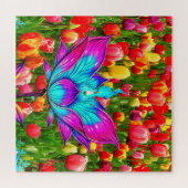 Puzzle Un champ de tulipes (Horizontal)