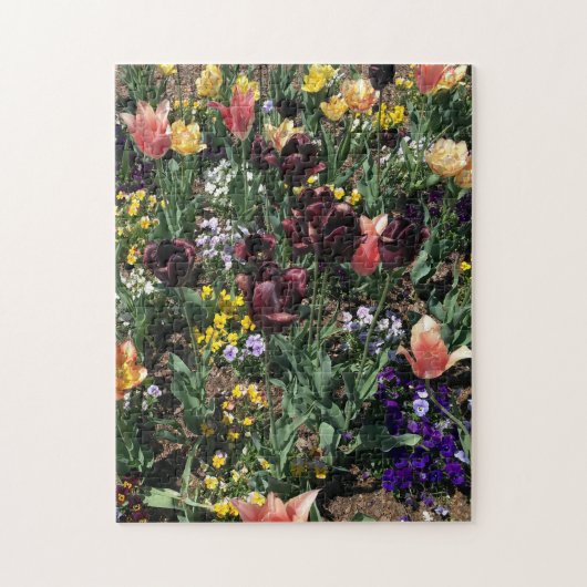 Puzzle Un charmant jardin de fleurs (Vertical)