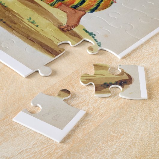 Puzzle Un charmeur de serpent indien avec un cobra, d'un (Côté)