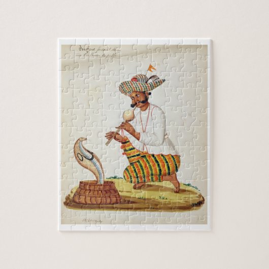 Puzzle Un charmeur de serpent indien avec un cobra, d'un (Vertical)