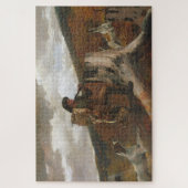 Puzzle Un chasseur et des chiens (Vertical)