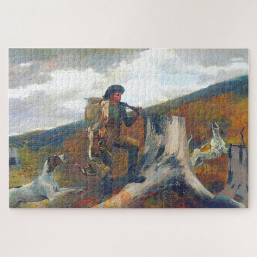 Puzzle Un chasseur et des chiens Winslow Homer Circa 1891 (Horizontal)