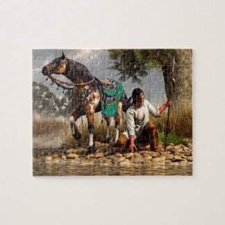 Puzzle Un chasseur et son cheval