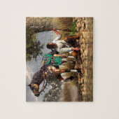 Puzzle Un chasseur et son cheval (Vertical)